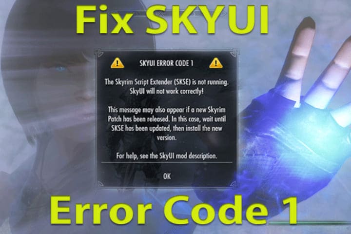 How to Fix SKYUI Error Code 1