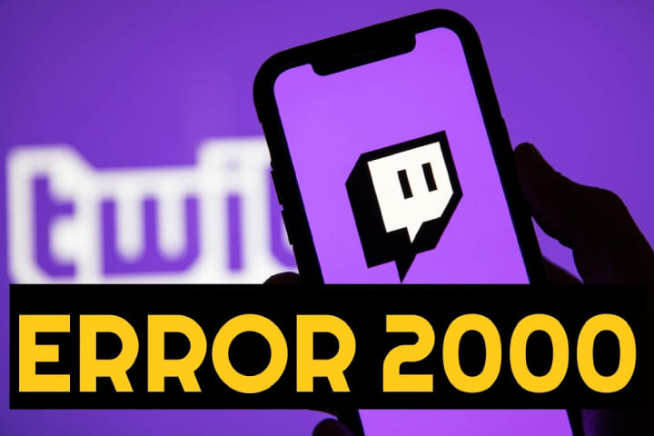 twitch error 2000 Network error
